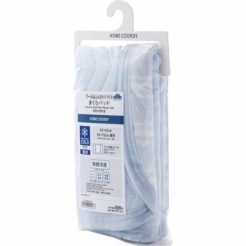 おすすめアイテム：トップバリュ「HOME COORDY COLD クール＆ふんわり パイルまくらパッド」 イメージ