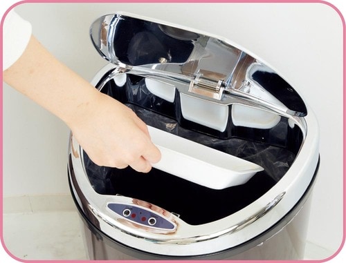 トレーもラクに捨てられる キッチン用ゴミ箱おすすめ イメージ