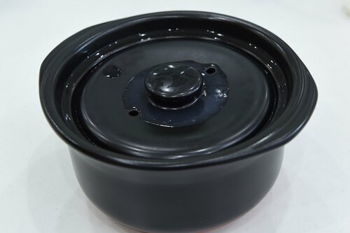 銀峯陶器 菊花 ごはん土鍋(二重蓋)2合炊き 瑠璃釉