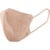 不織布マスクおすすめ スリーコインズ 2Dナチュラルフィットマスク/ピンクベージュ イメージ2