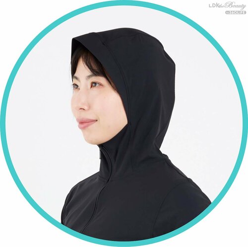 デザイン:縦ライン強調で着痩せ効果も UVカットパーカーおすすめ イメージ3