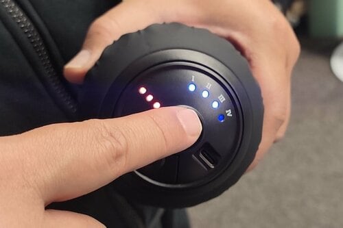 結果：強さは4段階で変更可能！ 当て方によって感じ方に差あり イメージ