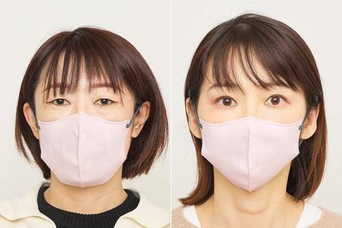 薄紫カラーはくすみを飛ばしてワントーンUP 不織布マスクおすすめ イメージ