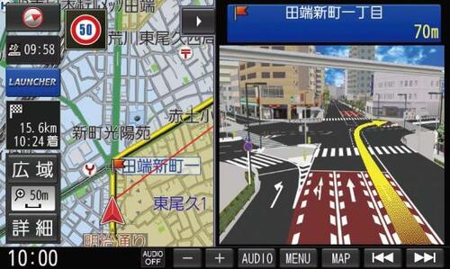 大画面だからストレスフリーパナソニック「ストラーダ CN-F1X10BD」