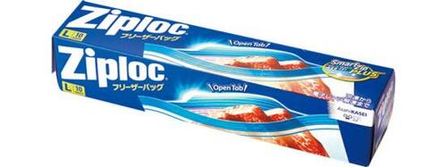 ジップロック:フリーザーバッグ L 10枚入り:キッチン用品