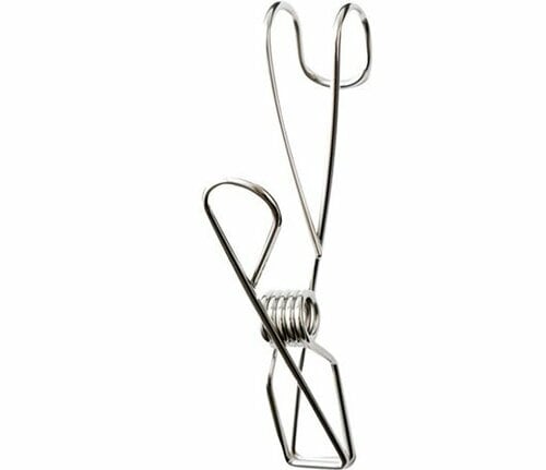 無印良品:ステンレスひっかけるワイヤークリップ（4個入）:雑貨