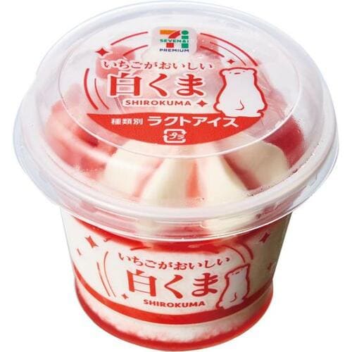 セブン-イレブン:いちごがおいしい白くま:アイス