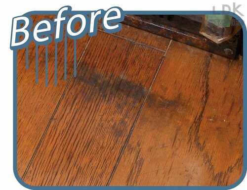 BEFORE:拭いたのに謎の黒いシミが残っていませんか? 床や壁のシミの掃除方法おすすめ イメージ