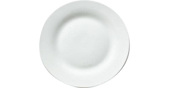セリア:レギュラーホワイトプレートL:食器