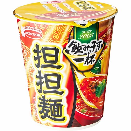 カップラーメンおすすめ エースコック タテ型 飲み干す一杯 担担麺 イメージ1