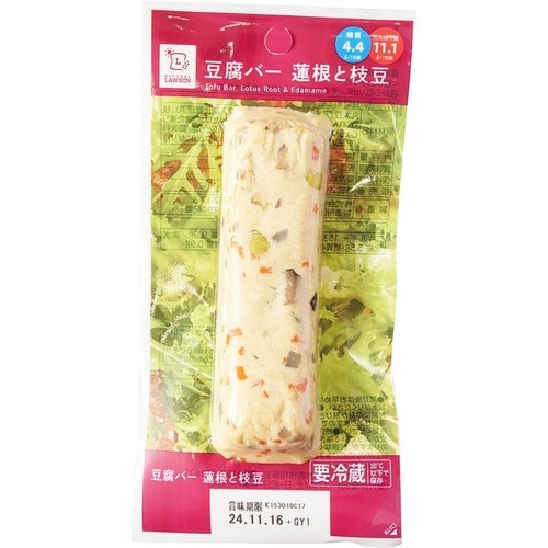 ナチュラルローソン 豆腐バー 蓮根と枝豆 イメージ