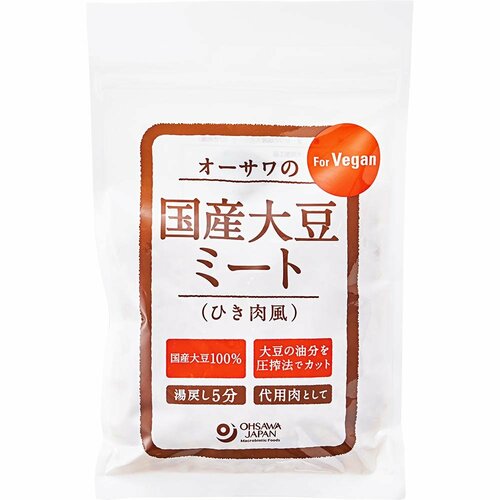 オーサワジャパン「オーサワの国産大豆ミート（ひき肉風）」 イメージ