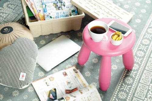 IKEA:イケア:MAMMUT 子供用スツール