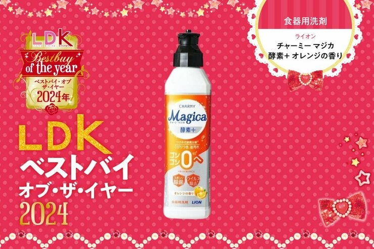 ボリューム泡すごっ！ 食器用洗剤V3達成は「チャーミーマジカ 酵素＋」【LDKベストバイ2024】