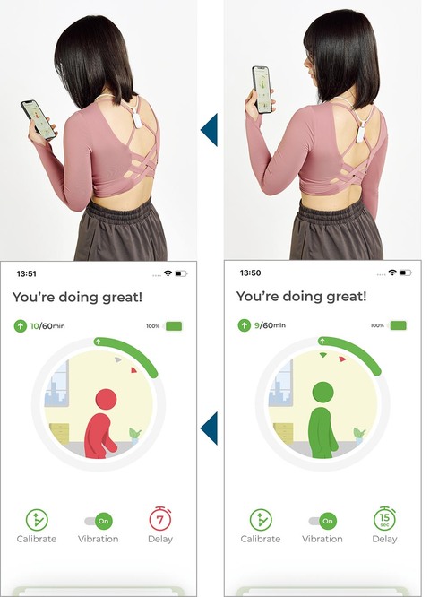 UPRIGHT GO2 姿勢矯正　猫背の姿勢を検知 UPRIGHT GO 2 Posture Trainer」レビュー！ 猫背の姿勢を検知し