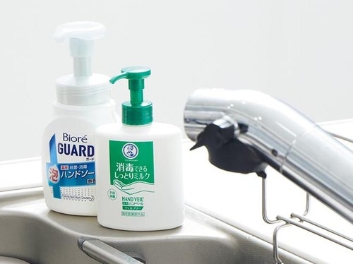 おすすめ2:ハンドクリームはポンプ式を水場におく イメージ