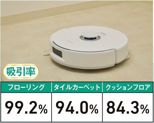 【吸引性能】 ロボット掃除機おすすめ イメージ