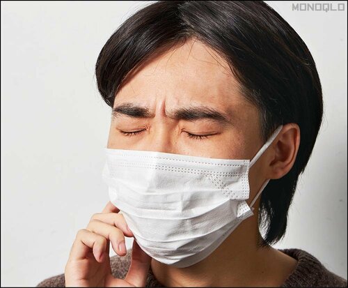 【肌当たり】他と比べるとややガサつく 大きいサイズのマスクおすすめ イメージ