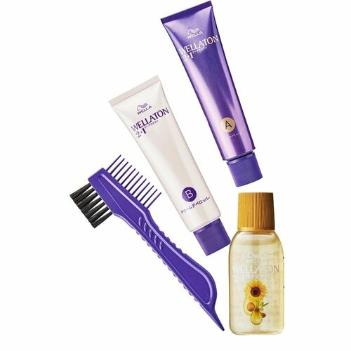 白髪染めヘアカラーおすすめ ウエラ ウエラトーン2+1 クリームタイプ/4B イメージ2