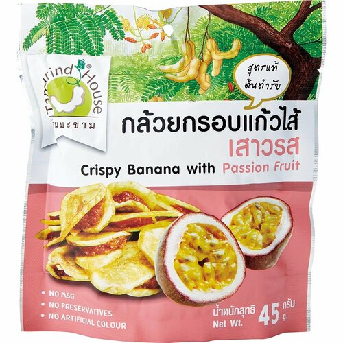 オーバーシーズ「タマリンドハウス バナナチップスサンド パッションフルーツ」の製品画像