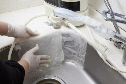 掃除ワザ7：シンクも蛇口と同様「クエン酸」でキレイに！ イメージ