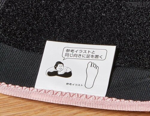 正確な足の位置を記載したタグ付き マッサージ器おすすめ イメージ