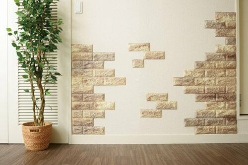 切り貼り簡単、なのに重厚レンガ調クッションシート イメージ3