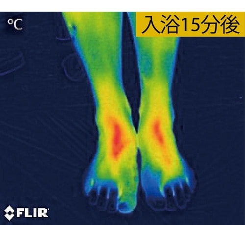 短時間入浴でもしっかり芯まであたたまった イメージ3