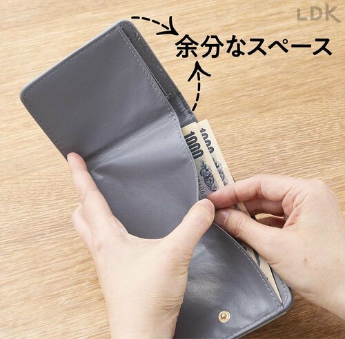 余分なスペースでお札がずれる ミニ財布おすすめ イメージ