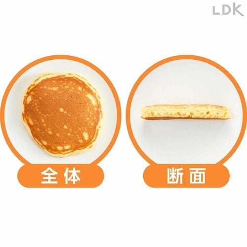 全体・断面 ホットケーキミックスおすすめ イメージ