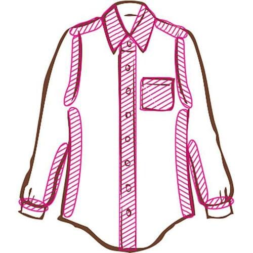 時短テク1：シャツは最低限ココだけ！ アイロンおすすめ イメージ