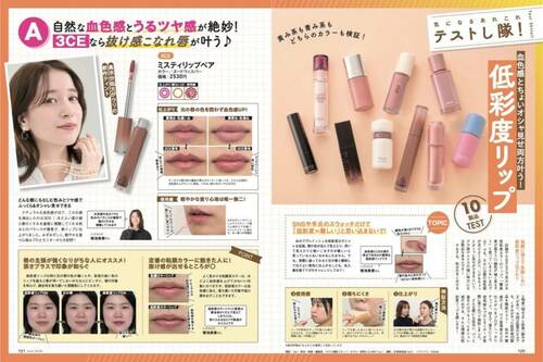 低彩度リップのテスト方法 低彩度リップおすすめ イメージ