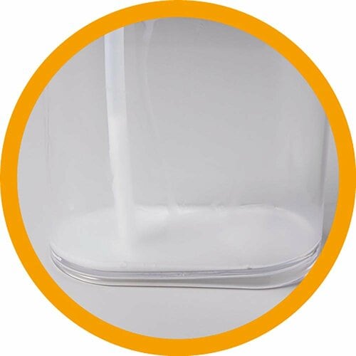 シャンプーボトルおすすめ レック 詰替用 スリムディスペンサー クリア イメージ2