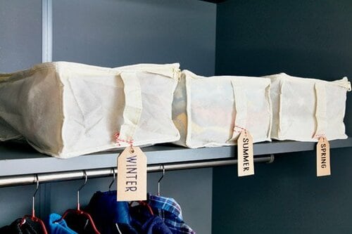 何かと増える子ども服は窓付きの収納袋で把握しましょう！ イメージ