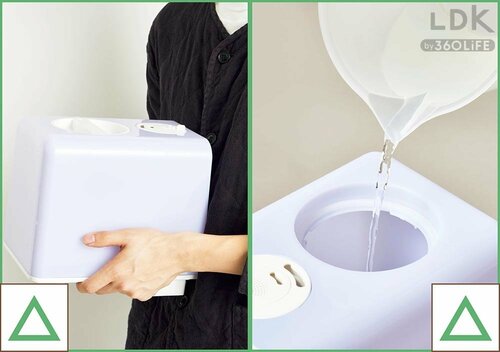 給水口が狭いので一気に水を入れられない 安い加湿器おすすめ イメージ