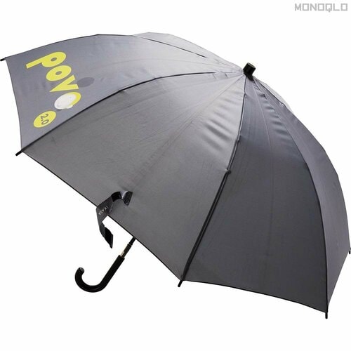 広告がプリントされた傘は少し使いづらいかも レンタル傘おすすめ イメージ