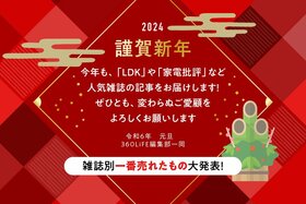 【謹賀新年】『LDK』や『家電批評』など雑誌別に一番売れたものを大公開！