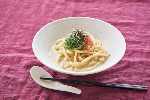 レスキューレシピ3:明太豆乳クリームうどん