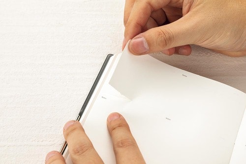 ミシン目で切り取れるメモ イメージ