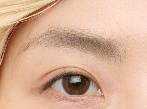 美眉度&自眉抑え度:きちんと色をのせても自眉感は残った 眉コンシーラーおすすめ イメージ