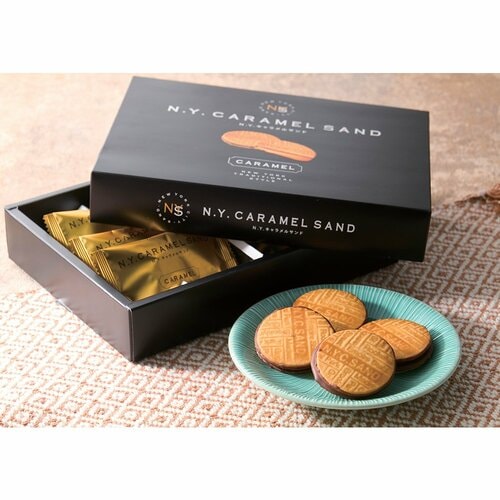 東京駅で買えるお土産おすすめ N.Y.C.SAND N.Y.キャラメルサンド 8個入り イメージ