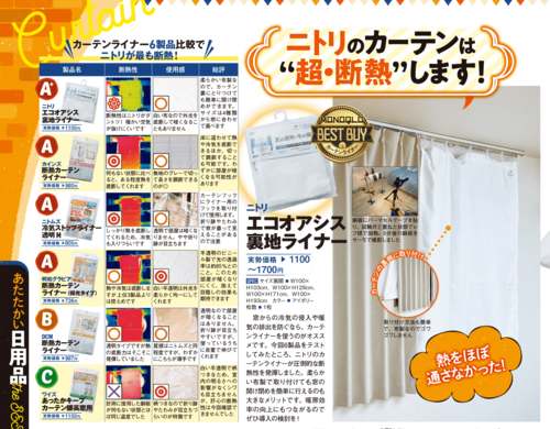 断熱カーテンライナーのおすすめは? 断熱カーテンライナーおすすめ イメージ