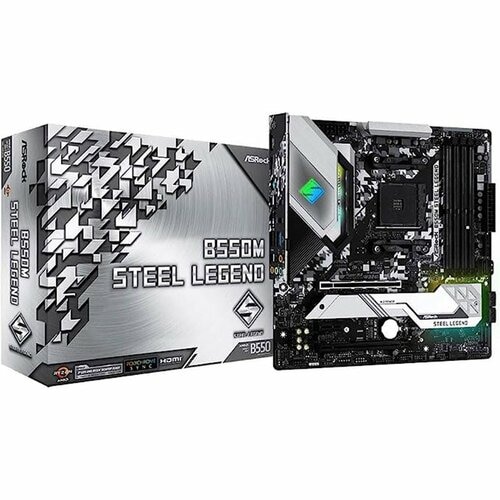 マザーボードおすすめ ASRock B550M Steel Legend※画像はAmazonより イメージ1
