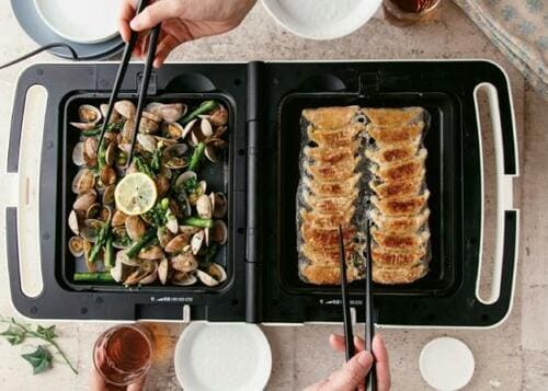 たたんで収納できるアイリスオーヤマの「ホットプレート」 イメージ2