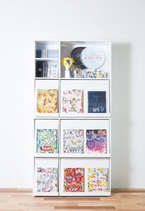アクスタから雑誌まで入る、サイズに悩まない高さを確保できる神棚 収納おすすめ イメージ