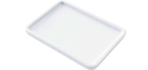 無印良品:白磁長角トレー・小