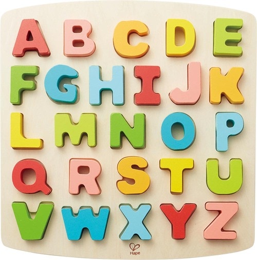 【A評価】本家アイテム：Hape「アルファベットパズル」 ダイソー・セリア・キャンドゥ・スリコおすすめ イメージ