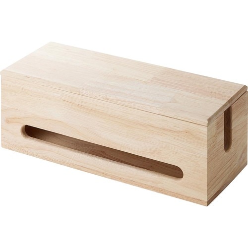 コンセントケースおすすめ スタンダードプロダクツ 木製ケーブルボックス イメージ