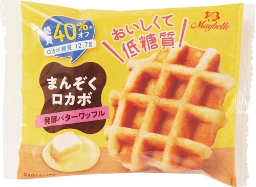 丸中製菓 まんぞくロカボ 発酵バターワッフルの製品画像