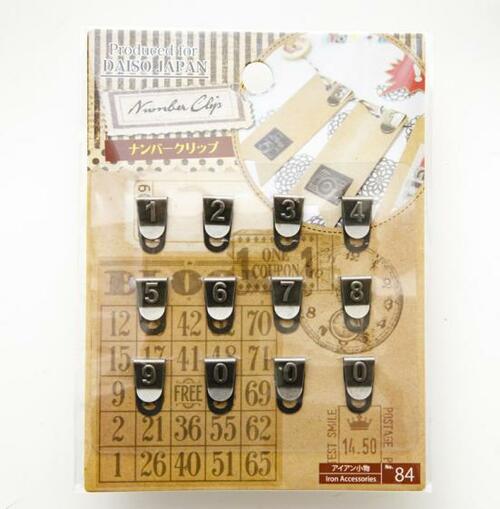 ダイソー:ナンバークリップ:文房具